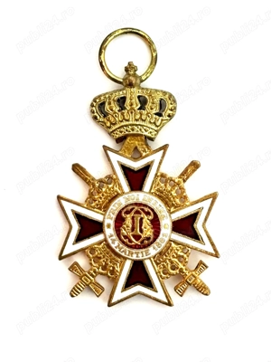 Ordinul  Coroana României  varianta cu spade, instituită de Carol I