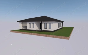 Teren casa 1000 mp, front stradal 20 ml cu proiect pentru casa la sol - imagine 3