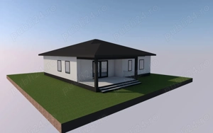 Teren casa 1000 mp, front stradal 20 ml cu proiect pentru casa la sol - imagine 4