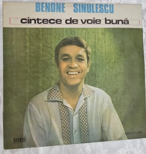 Disc vinil Benone Sinulescu   Cântece de voie bună   Electrecord