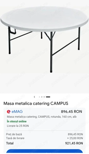 Mese rotunde 160 cm MDF 10-12 pers