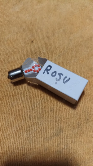 bec led stop cu o singura faza rosu - imagine 2