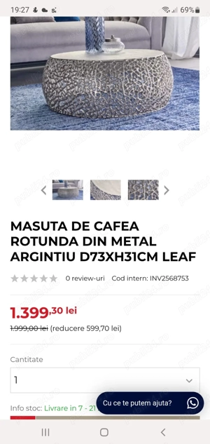 Masuta cafea trotineta copil