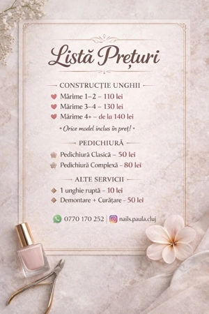 Ofer servicii de manichiura pedichiura.