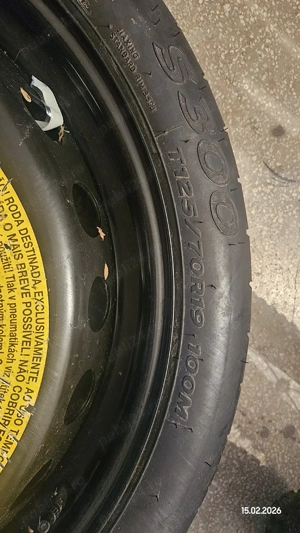 Roată slim de rezervă Audi / VW / Skoda / Mercedes – 125/70 R19 - imagine 5