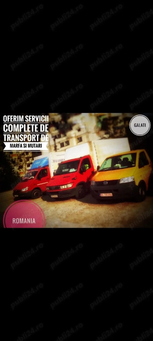 Transport marfă-mutări Galați-România 