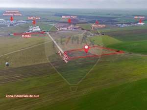 Teren intravilan 10.000 mp în Zona Industrială Sud Arad - imagine 3