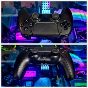 Controller PlayStation 5 DualSense, model Midnight Black, cu TMR uri,