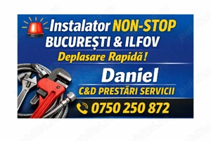 Instalator Non-Stop București&Ilfov | Deplasare rapidă | Urgențe 