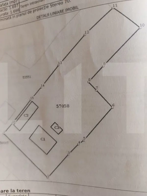 Casa bătrânească + Teren 1.666 mp intravilan, la 8 km de Botoșani – teren drept - imagine 2