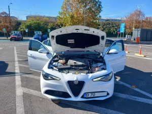 Vand Alfa Romeo Giulia, 2020, 2.0T - 280cp, 58000km interior piele rosie - imagine 13