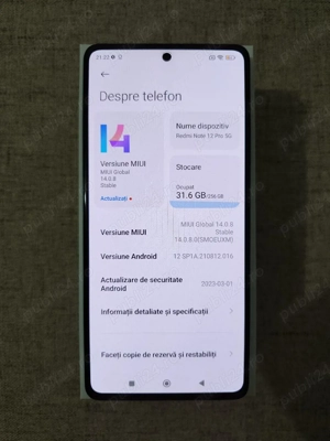 Vând Xiaomi Redmi Note 12 Pro 5G - imagine 5