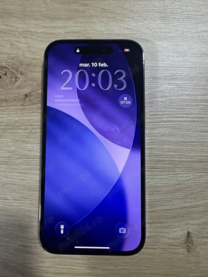 Vand 2 telefoane Iphone 14 pro deep purple impecabile. 1600 lei fiecare. - imagine 2