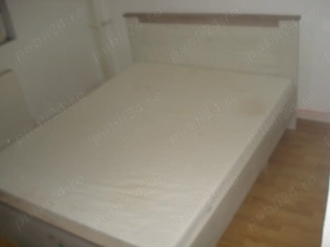 Pat de dormitor alb,SOLID, dimensiuni 160   200 cm, PERFECTA STARE