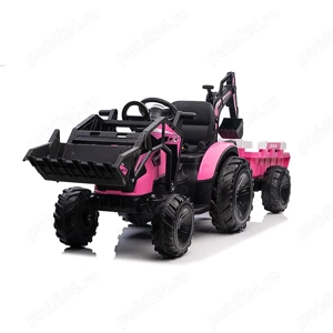 Tractor electric Kinderauto 720-T, 2x 45W 12V, cupa si incarcator 