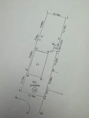 Teren 530 mp, deschidere 12,7 m, zona Siloz – langa Parcul Puskin