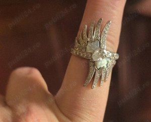 Inel cu diamante naturale 