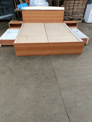 vand pat 160 cu 200 fara saltea cu 2 comode si 2 lazi