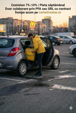 Livratori Glovo, Wolt, Bolt cu PFA sau SRL