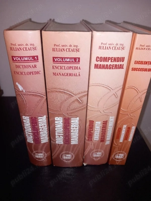 Lot 4 carti dictionar enciclopedic managerial, enciclopedie, compendiu managerial, Iulian Ceausu - imagine 4