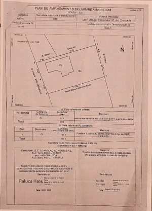 Vând teren intravilan 1000 metrii pătrați Tuzla str Pasajul nr 47 - imagine 3