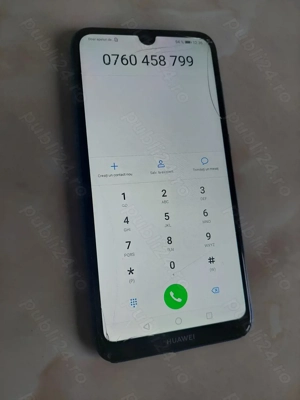 Vând Huawei Y7 2019 albastru [puțin fisurat dar funcțional] [poze reale] - imagine 5