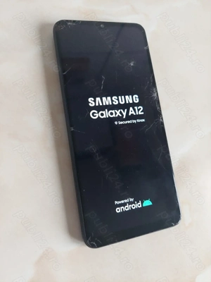 [A12] Vând Samsung Galaxy A12 cu sticla spartă dar perfect funcțional [poze reale]
