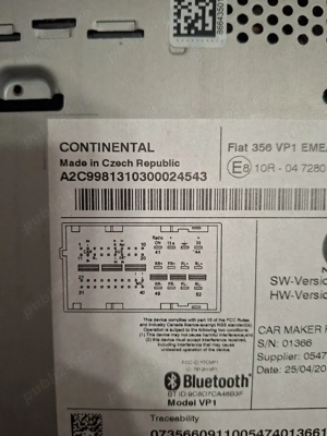 Radio multimedia Fiat Tipo 2015-2020 - imagine 3