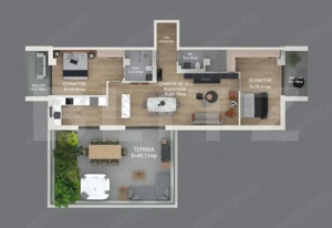 ​Penthouse Exclusivist | Terasă 46 mp | Zona de Nord