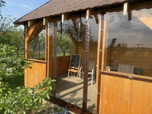 Folie transparentă pentru terasa.