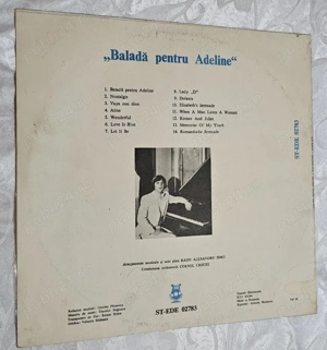 Disc vinil Radu Alexandru Șerban   Baladă pentru Adeline   Electrecord - imagine 2