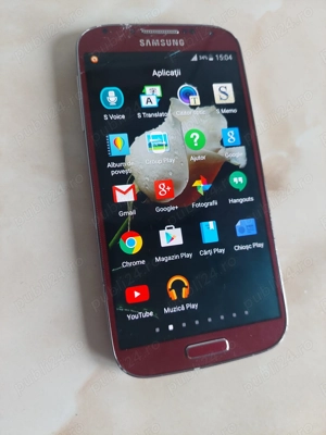[S4] Vând Samsung Galaxy S4 roșu, puțin spart, funcțional [poze reale] - imagine 5