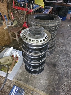 vind jante wv t5 pe 16 cu cauciucuri si capace - imagine 3