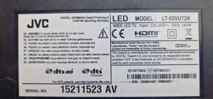 Smart TV LED JVC LT-55VU72K defect