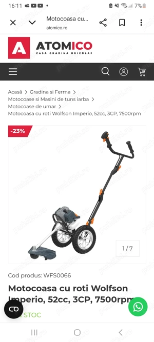 Vind motocositoare de tăiat buruieni și iarba