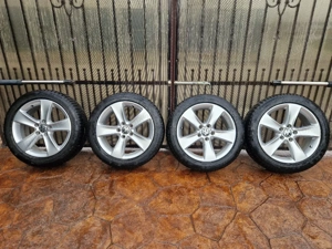 Set jante aliaj originale VW R17 + Continental 205 55 R17 iarnă!