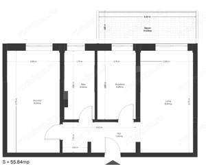 Apartament 2 camere+ balcon, 56 mp, zona Ghirodei
