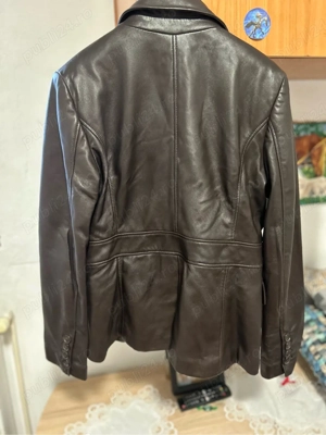 Geacă din piele naturală de oaie   Cotton Company - imagine 2