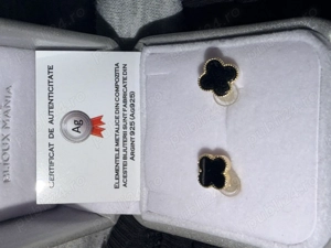 Cercei dama argint placat cu aur