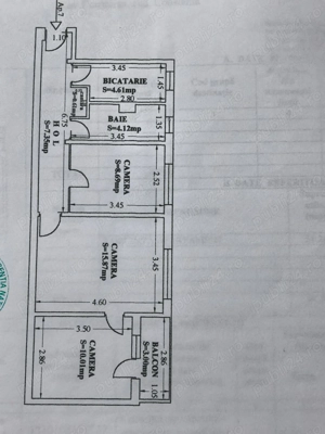 Apartament 3 camere cu 2 locuri de parcare