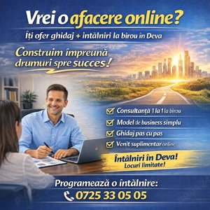 Activitate online în domeniul promovării   întâlniri gratuite în Deva