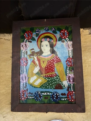 Colectie icoane vechi pe sticla - imagine 2