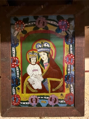 Colectie icoane vechi pe sticla - imagine 3