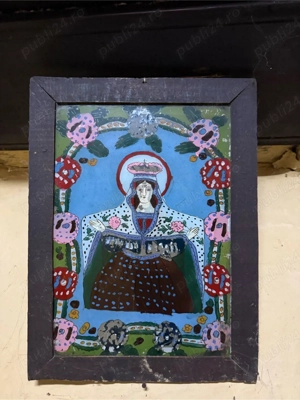 Colectie icoane vechi pe sticla - imagine 4