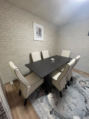 Masă extensibilă +6 scaune 