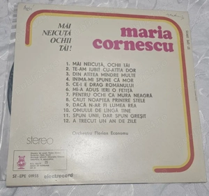 Disc vinil Maria Cornescu   Măi neicuță ochii tăi   Electrecord - imagine 2