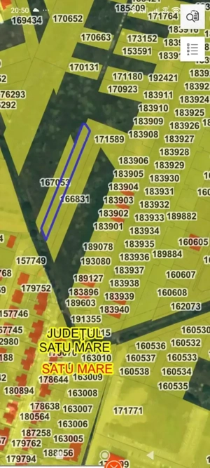 Teren intravilan 1277 mp.