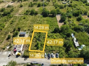 Teren Popesti-Leordeni Str. Sfanta Agnes - Intravilan pentru constructii - 602 mp - deschidere 14 m - imagine 4