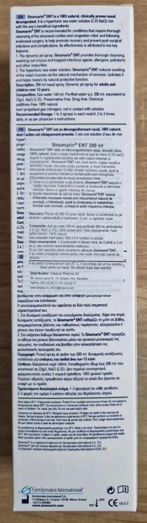 Sinomarin ENT - Apa de mare hipertonică 200ml - imagine 3