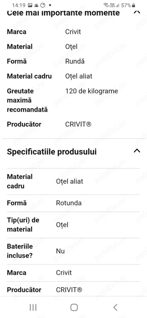 Trambulină fitness în stare perfectă 